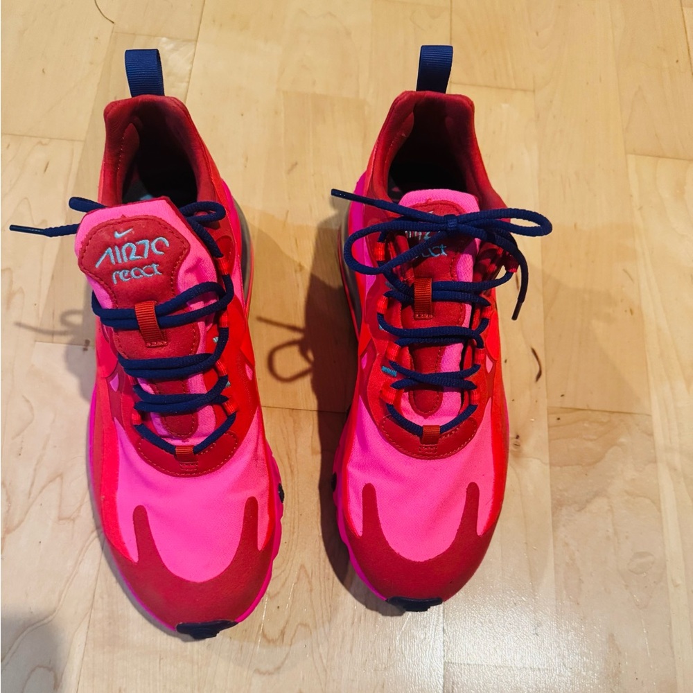 Nike Kids React Red and Pink Shoes